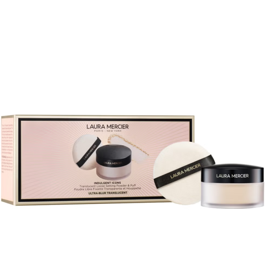 Laura Mercier -Indulgent Icons Ultra-Blur Translucent Loose Setting Powder + Puff