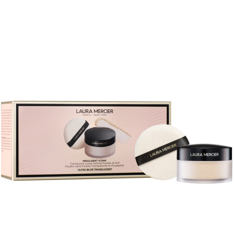 Laura Mercier -Indulgent Icons Ultra-Blur Translucent Loose Setting Powder + Puff