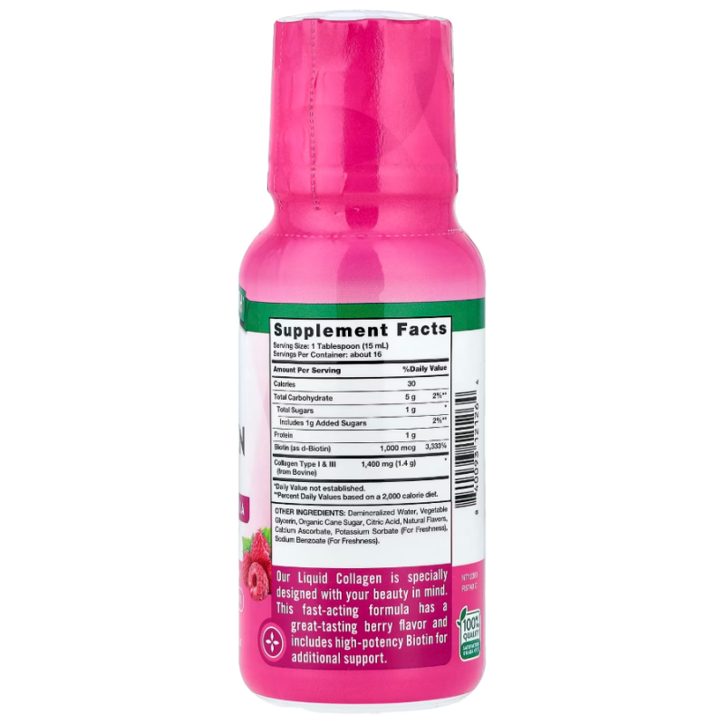 Nature's Truth Collagène liquide à la biotine, Baies délicieuses 237 ml
