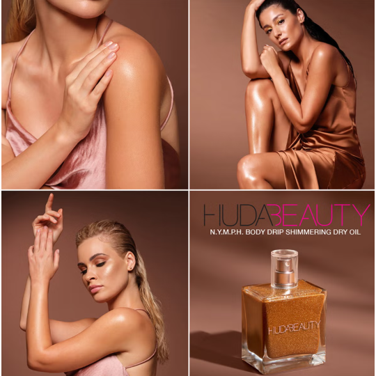 Huda Beauty N.Y.M.P.H. Body Drip Shimmering Dry Oil