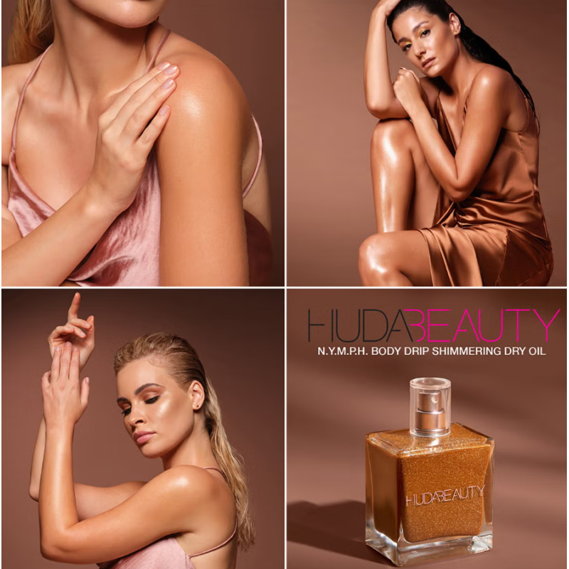 Huda Beauty N.Y.M.P.H. Body Drip Shimmering Dry Oil