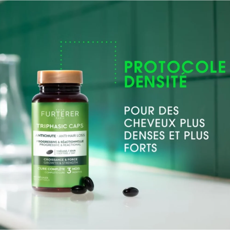 René Furterer - Triphasic Caps Chute de Cheveux Progressive et Réactionnelle 3 moios