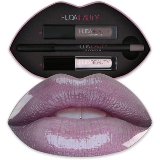 HUDA BEAUTY Contour & Strobe Set Silver Fox & Enchanting