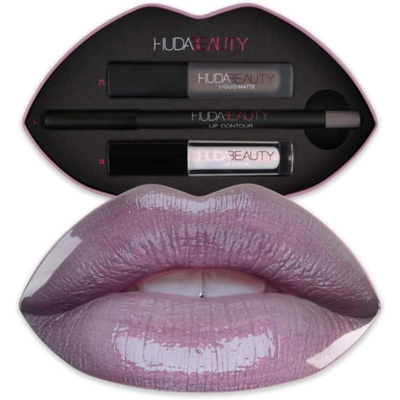 HUDA BEAUTY Contour & Strobe Set Silver Fox & Enchanting