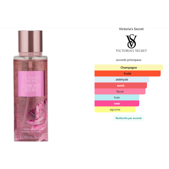 Victoria's Secret Brume pour le corps Chrome Peony