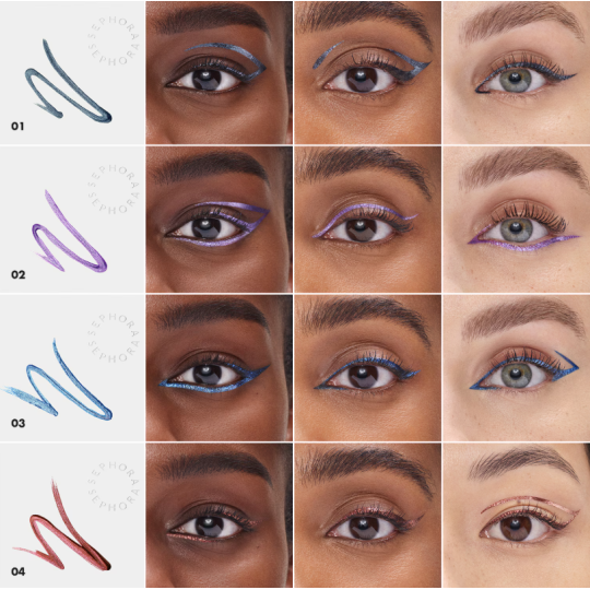 SEPHORA COLLECTION SPECIAL EFFECTS 12H EYELINER - Fini métal