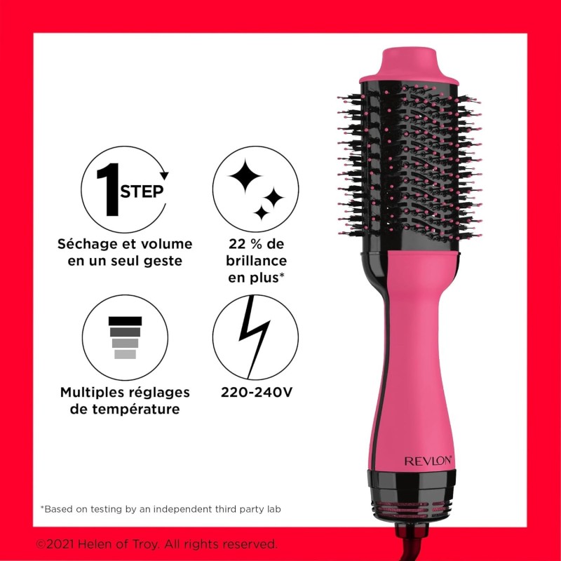 Revlon Brosse coiffante One-Step Rose, nouvelle édition