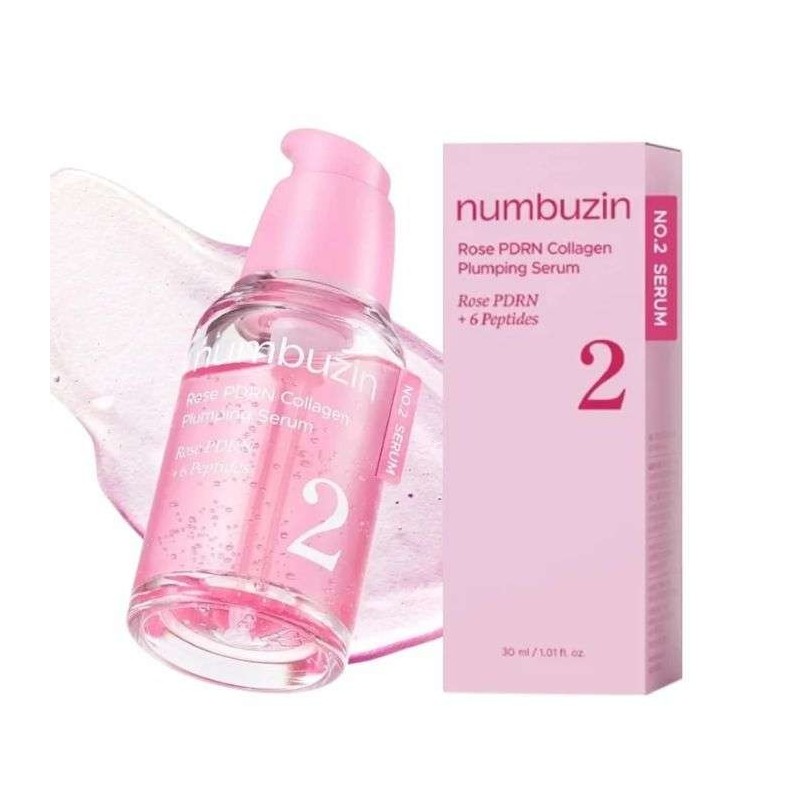 Numbuzin Sérum repulpant No.2 Rose PDRN Collagen Plumping