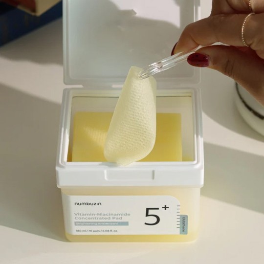 Numbuzin Tampons concentrés No.5+ Vitamin-Niacinamide 70 PADS