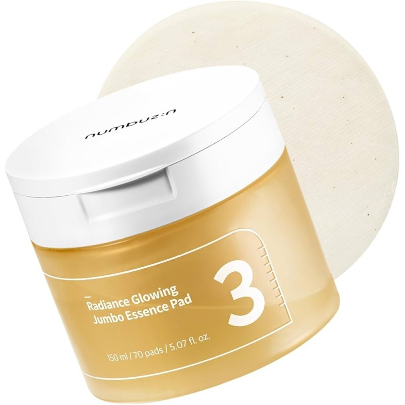 Numbuzin – No.3 Radiance Glowing Jumbo Essence Pad