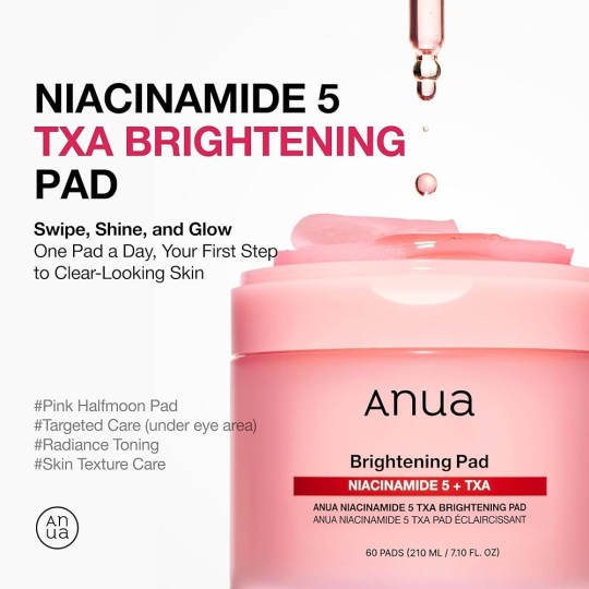 ANUA Niacinamide 5 TXA Brightening Pad - Disques éclaircissants à la niacinamide