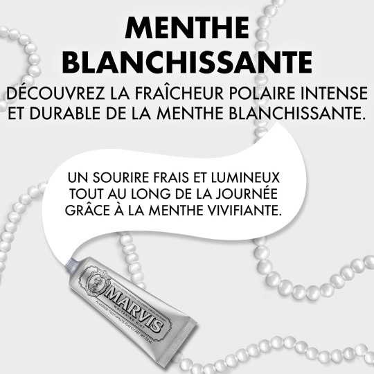 Marvis Dentifrice Menthe blanchissante 25 ml