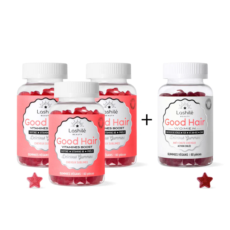 Lashilé Good Hair GUMMIES  Pack Cheveux Pack Cheveux Pousse et Anti-chute Pousse et et Anti-chute