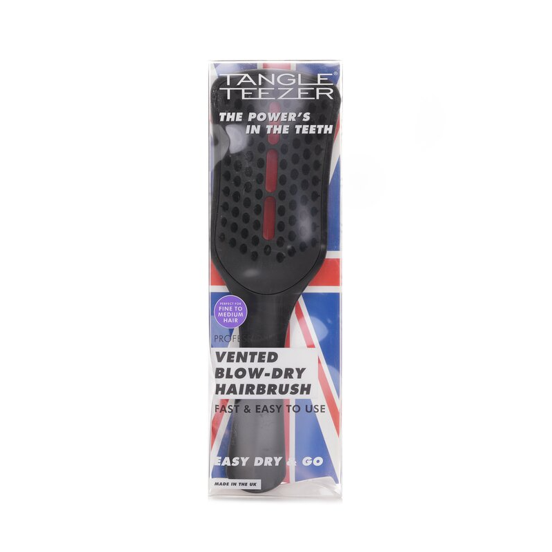 Tangle Teezer The Original Easy Dry & Go Vented Hairbrush, Jet Black