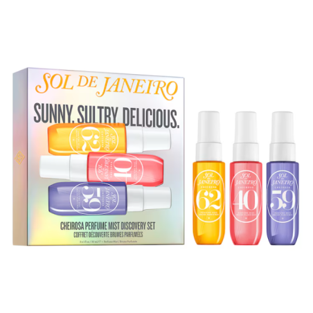 Sol de Janeiro Sunny.Sultry.Delicious. Cheirosa Perfume Mist Set - Coffret de Brumes Parfumées