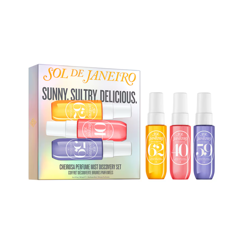 Sol de Janeiro Sunny.Sultry.Delicious. Cheirosa Perfume Mist Set - Coffret de Brumes Parfumées
