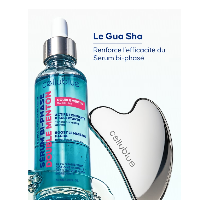 Cellubue Gua Sha Métal et Sérum Intense Liftant Visage