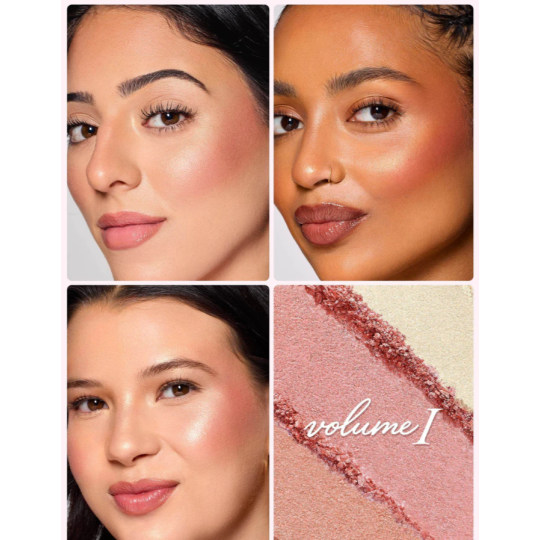 Tarte Blush et Highlight reel cheek wardrobe volume l