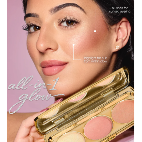 Tarte Blush et Highlight reel cheek wardrobe volume l