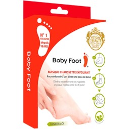 BABY FOOT 1 Paire Masque Chaussette Exfoliant Pieds Anti callosités & Peaux Mortes
