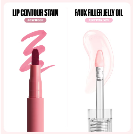 HUDA BEAUTY Kiss Me Rosy Pink Lip Duo