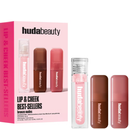 HUDA BEAUTY Bronze Nudes Lip And Cheek