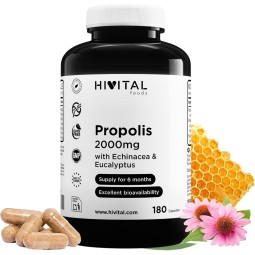 HIVITAL Propolis 2000 mg 180 capsules - 6 mois