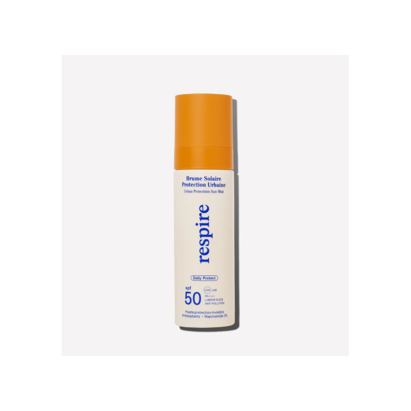 RESPIRE Spray solaire invisible Haute Protection UVA/B + Niacinamide 3%