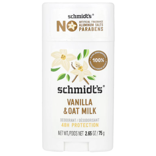 Schmidt's Déodorant Naturel en Stick Vanille et lait d'avoine