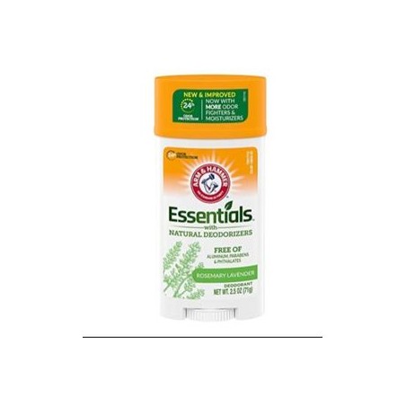 Arm & Hammer, Déodorant Essentials avec désodorisants naturels, lavande et romarin frais,