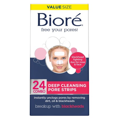 Biore patchs nez + visage bandes de pores pour le nez et le visage