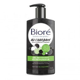 BIORE Carrefour Gel nettoyant au charbon